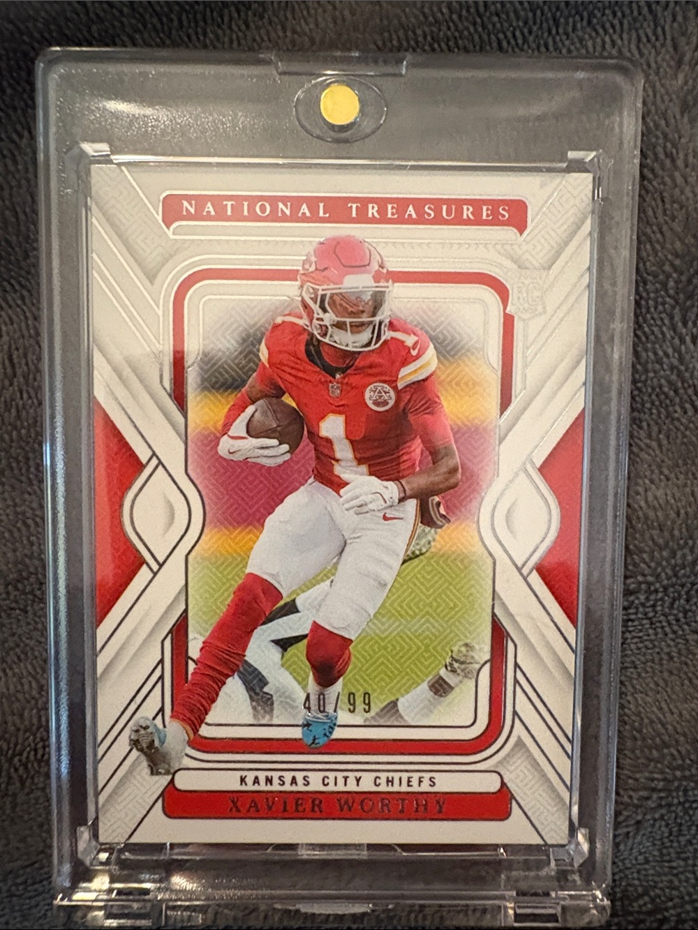 Xavier Worthy National Treasures rated rookie 40/99 football card 🔥